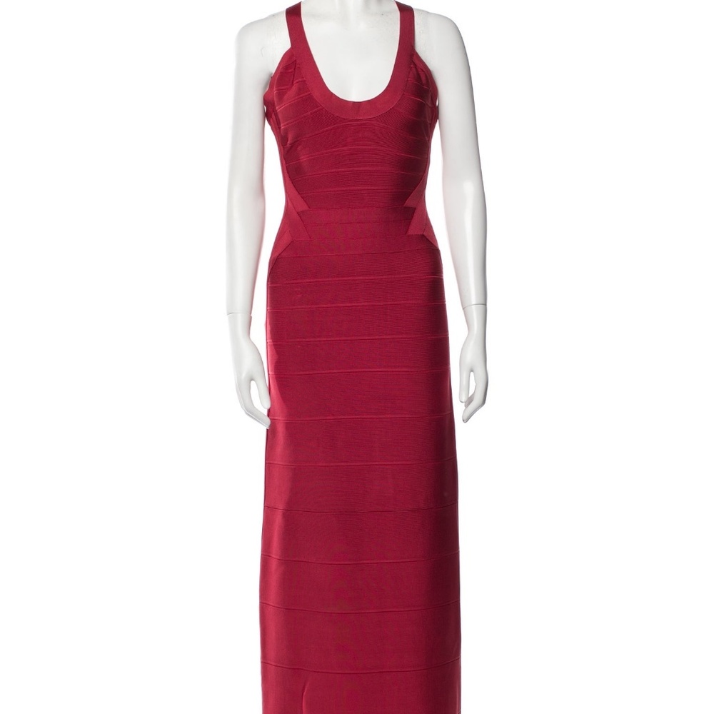 Herve Leger Juliette Dress in Scarlet